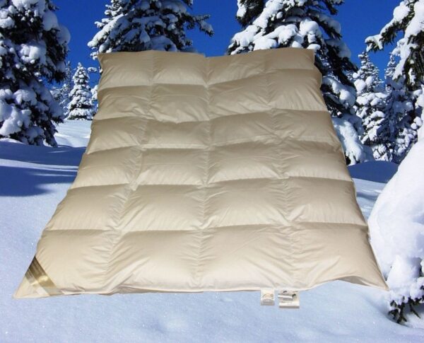 Premium 6cm Winter Hochsteg Kassetten Daunendecke 4x6 155x220 cm 100% Daunen EAN:0785983360692