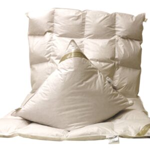 Set Daunendecke Daunenbett Bettdecke 4x6 155x220 cm 100% neue Daunen + Kissen EAN:0791732642766