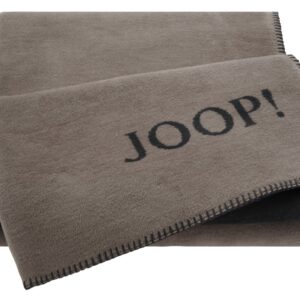 Joop! Wohndecke Kuscheldecke 150x200 cm Doubleface uni taupe anthrazit 631381 EAN:4000141631381