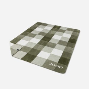 Joop! Wohndecke Kuscheldecke 150x200 cm Mesh grün Mosaik Karo kariert 807496 EAN:4000141807496