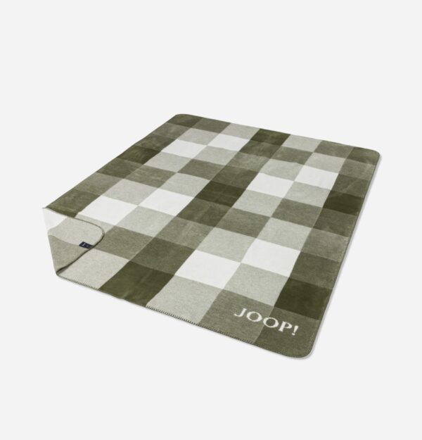 Joop! Wohndecke Kuscheldecke 150x200 cm Mesh grün Mosaik Karo kariert 807496 EAN:4000141807496