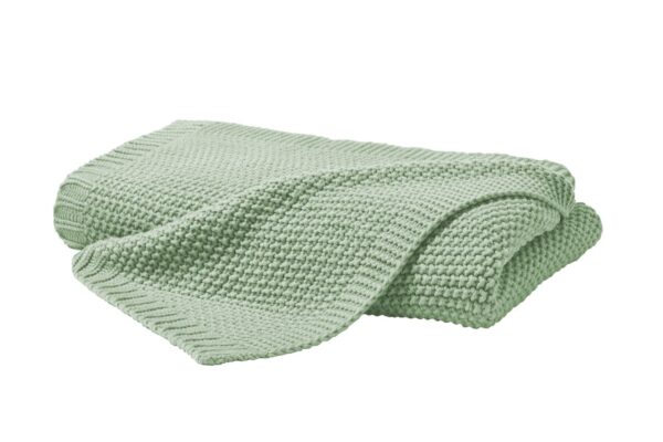 Hahn Primera Strickdecke Kuscheldecke Perlmuster 130x170 cm salbei 545001-513 EAN:4002895191661