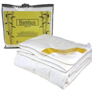 Bambus Sommerbett Steppbett 200x200 Sommerdecke waschbar 100% Natur