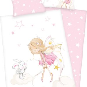 Herding Baby Kinder Renforce Bettwäsche Little Fairy Prinzessin rosa 100x135 cm EAN:4006891965769