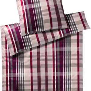 Joop! Mako-Satin Bettwäsche 155x220 Checks rose Karo rosa 4098-1 EAN:4029058235260