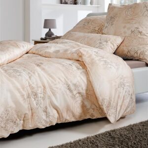 Estella Mako Jersey Bettwäsche 155x220 Gregorio Ornamente sand gold 6174-180 EAN:4042745847690