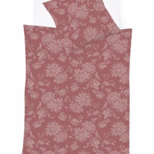 Fleuresse Lech Edelflanell Bettwäsche 155x220 Blumen rot 604109-4 EAN:4043202618587