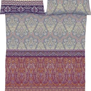 Fleuresse Mako-Satin Bettwäsche 135x200 Ornamente Paisley mystic rot 114128-14 EAN:4043202620184