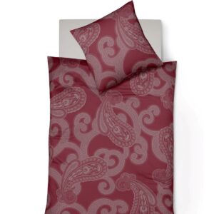 Fleuresse Lech Edelflanell Bettwäsche 135x200 Paisley rot 604312-04 EAN:4043202632149