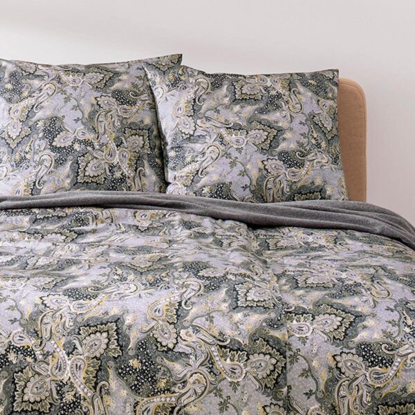 Estella Mako-Satin Bettwäsche 155x220 Tiberio silber gold schwarz Paisley 757... EAN:4053912420103