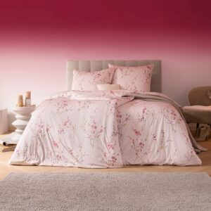 Estella Mako Jersey Bettwäsche 155x220 Elsa puder Blumen Kirschblüte 6276-202 EAN:4053912460727