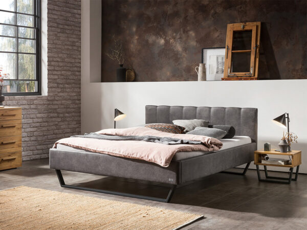 Hasena Pronto Polsterbett Stefano Buffalo shale (720) Anthrazit 140 x 200 cm 20 cm EAN:5700110949248