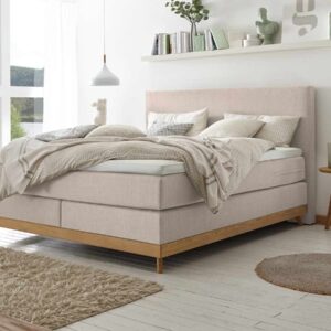 Hasena Boxspringbett Scandia Pronto 140 x 200 cm Eiche bianco