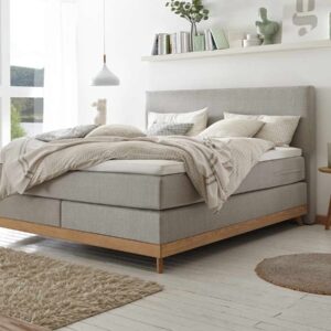 Hasena Boxspringbett Scandia Pronto 180 x 200 cm Eiche bianco