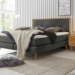 Hasena Boxspringbett Nordic Pronto 140 x 200 cm Eiche bianco