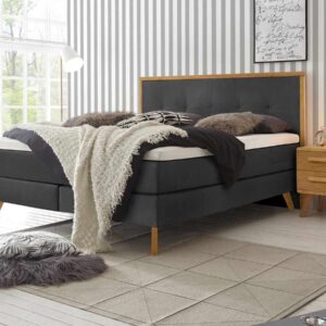 Hasena Boxspringbett Nordic Pronto 140 x 200 cm Eiche bianco