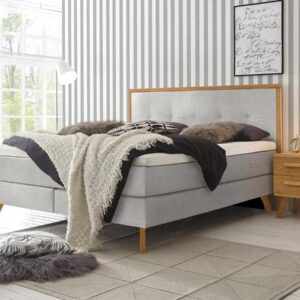 Hasena Boxspringbett Nordic Pronto 140 x 200 cm Eiche bianco