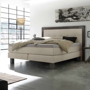 Hasena Boxspringbett Memphis Pronto 140 x 200 cm Akazie Vintage grey