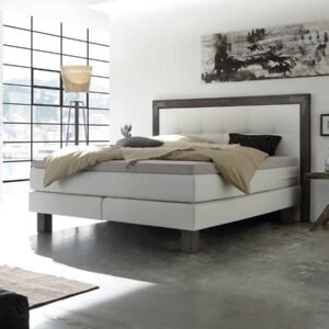 Hasena Boxspringbett Memphis Pronto 160 x 200 cm Akazie Vintage grey