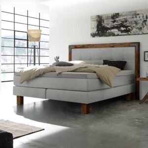 Hasena Boxspringbett Memphis Pronto 160 x 200 cm Akazie Vintage brown