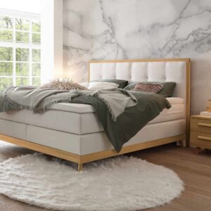 Hasena Boxspringbett Villa Pronto 140 x 200 cm Eiche bianco