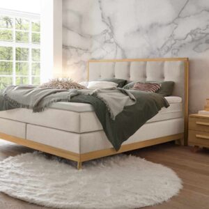 Hasena Boxspringbett Villa Pronto 140 x 200 cm Eiche bianco