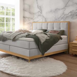 Hasena Boxspringbett Villa Pronto 140 x 200 cm Eiche bianco