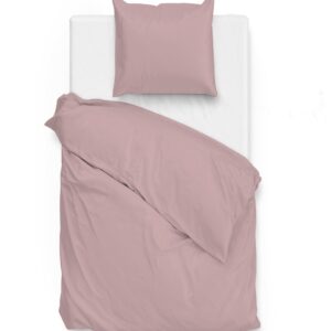 Zo! Home Mako-Satin Bettwäsche 135x200 cm Satinado uni Shady Pink rosa EAN:8718518255462