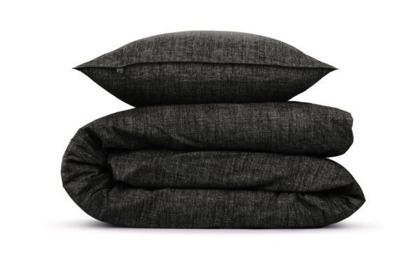 2 Stück Zo! Home Cotton Kissenbezüge 40x80 Lino Midnight black schwarz melier... EAN:8718518383608