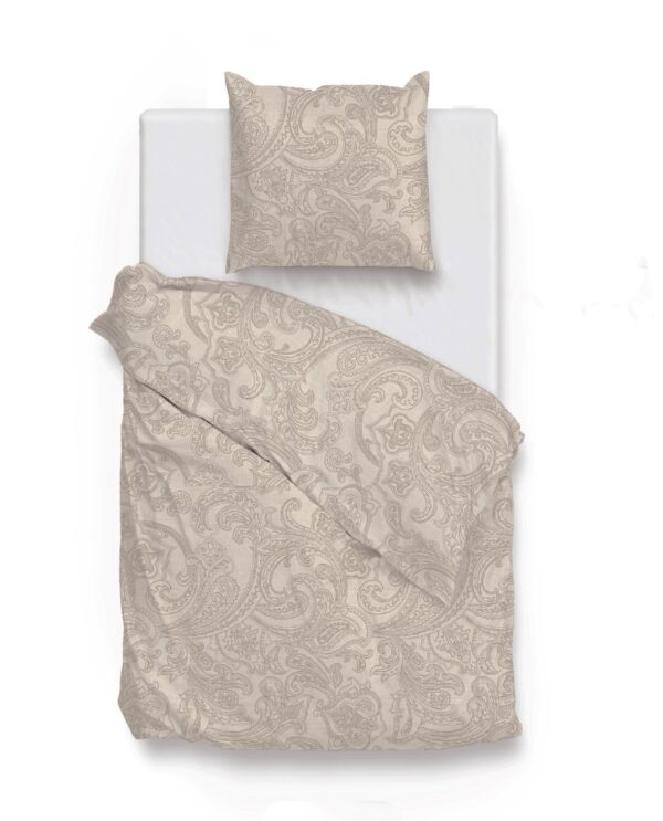 Zo! Home Cotton Bettwäsche 155x220 Paisley di Lino Sandy beige natur meliert EAN:8718518384001