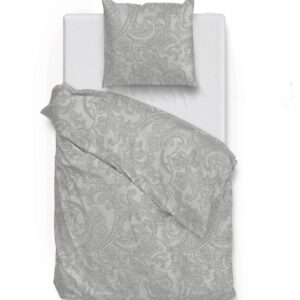 Zo! Home Cotton Bettwäsche 135x200 Paisley di Lino Dove grey silber grau meliert EAN:8718518384063