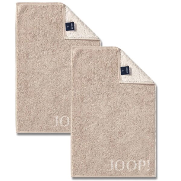 2 Stück Joop! Gästetuch Classic Sand Beige 1600-30 30x50 EAN:0093988221093