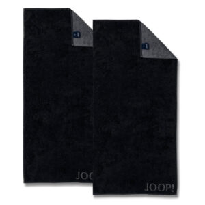 2 Stück Joop! Handtuch Classic Schwarz Anthrazit 1600-90 50x100 EAN:0093988221123