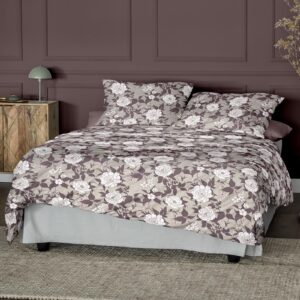 Irisette Biber Bettwäsche Koala 8531-60 Blumen Natur Rosa 135x200 EAN:4005367117633