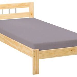 Bett Einzelbett JANA Kiefer Massivholz 90 x 200 cm natur lackiert EAN:4010340304252