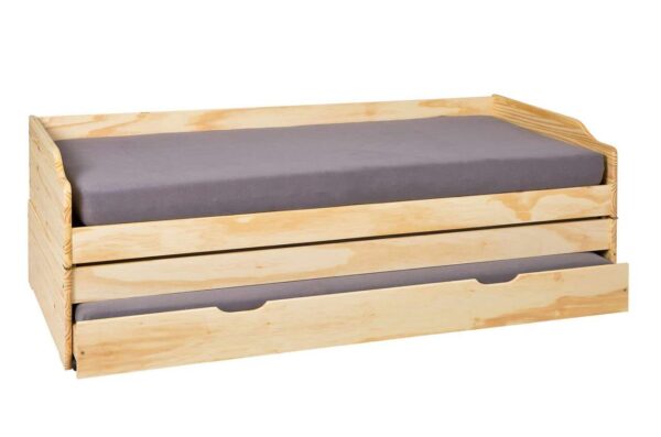 Jugendbett Funktionsbett LOTAR Kiefer natur lackiert mit Klappfunktion EAN:4010340352574