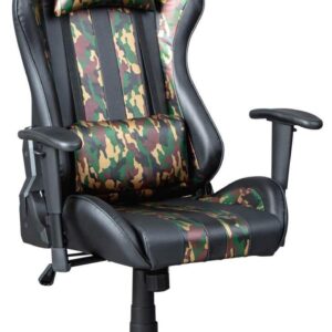 Gaming Chair Drehstuhl ACTION HERO Schwarz-Camouflage mit Armlehnen EAN:4010340839402