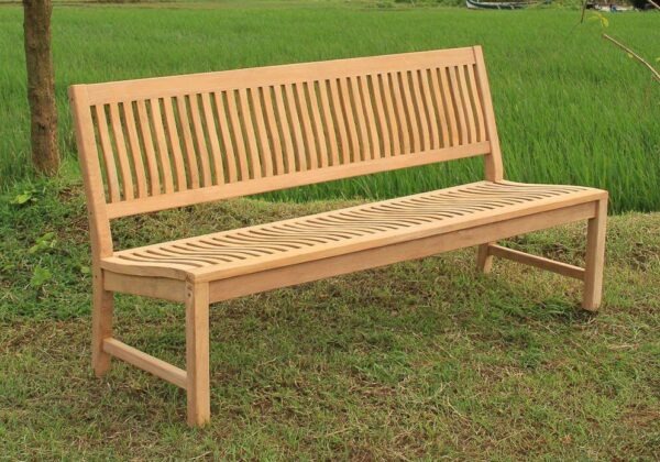 Stabile Gartenbank KINGSBURY - Premium Teak ohne Armlehnen 180 cm EAN:4039214012185