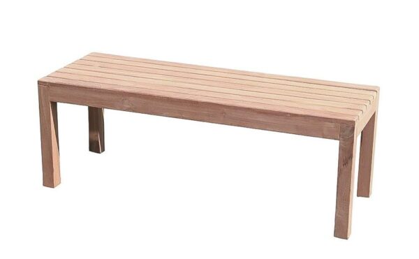 Gartenbank ohne Lehne 3-Sitzer 150 cm in Premium Teak EAN:4039214012628