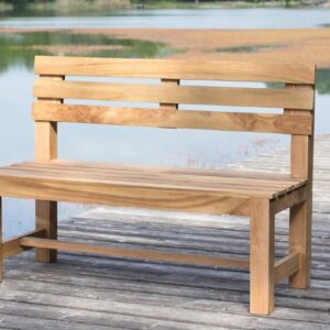 Teak Gartenbank | 3-Sitzer 150 cm | Stabilität trifft auf edles Design EAN:4039214014622