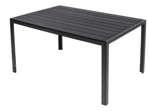 Gartentisch Comfort 150 x 90 cm mit Nonwood Platte Gestell Aluminium EAN:4039214054994