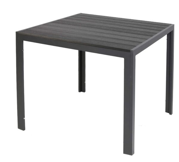 Gartentisch Comfort 80 x 80 cm mit Nonwood Platte Gestell Aluminium EAN:4039214055151