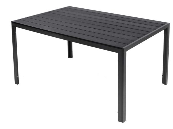 Gartentisch Comfort 160 x 90 cm mit Nonwood Platte Gestell Aluminium EAN:4039214061077