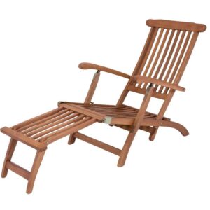 Deckchair Liegestuhl aus 100% Eukalyptus Holz EAN:4041908037510