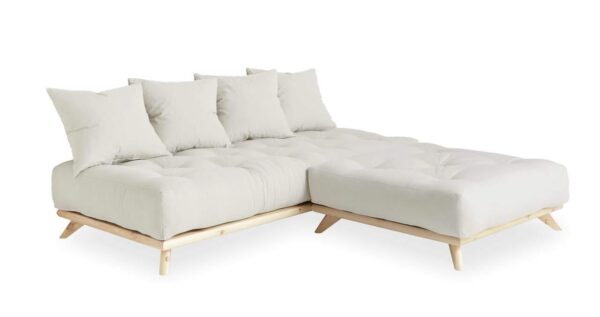 Ecksofa SENZA Sofa Tagesbett mit Hocker Gestell Kiefer natur von Karup EAN:4250983123241