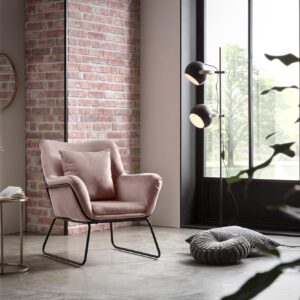 SalesFever Relaxsessel mit Samtbezug Rose EAN:4251744809794