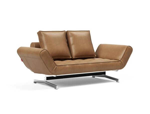 Innovation Ghia Klappsofa 551 Faunal Brown Ghia Beine chrom / matt schwarz EAN:5700110822954