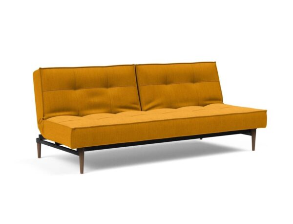 Innovation Splitback Klappsofa 507 Elegance Burned Curry Styletto Holz dunkel / Gestell schwarz EAN:5700110929462