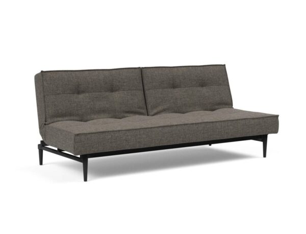 Innovation Splitback Klappsofa 216 Flashtex Dark Grey Styletto Holz schwarz / Gestell schwarz EAN:5700110929509