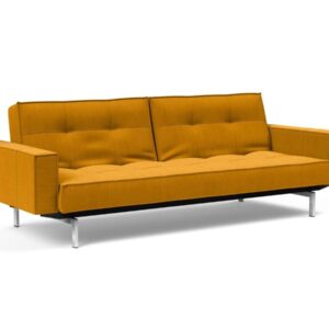 Innovation Splitback Klappsofa mit Polster-Armlehne 507 Elegance Burned Curry Chrom / Mattschwarz EAN:5700110930741